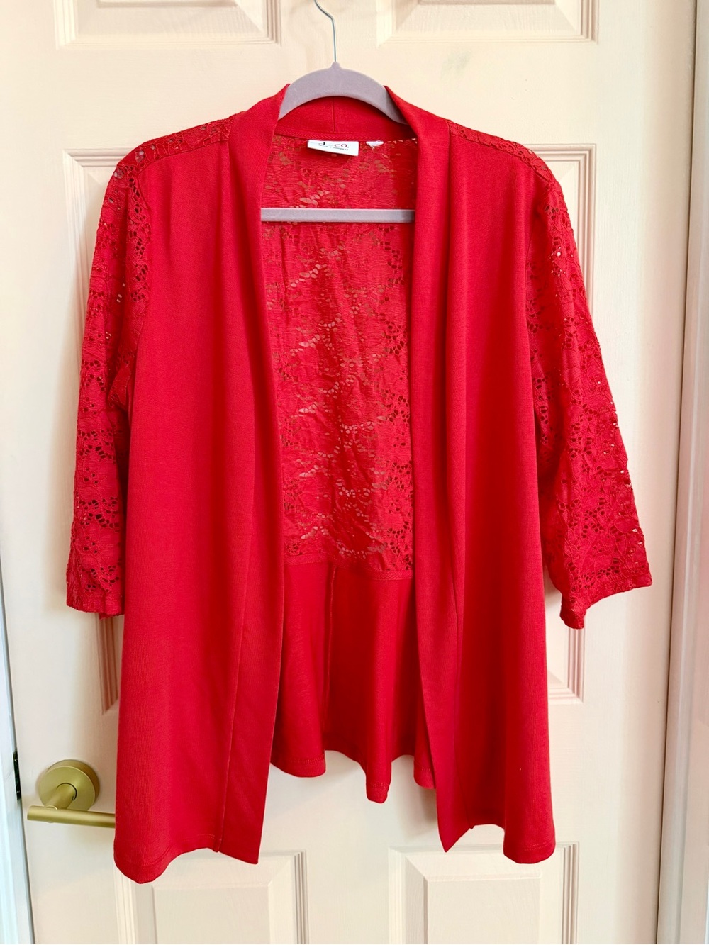 Red D&Co blazer jacket